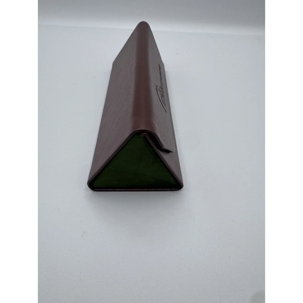DUCKS UNLIMITED Eye Sun Glasses Case Foldable Triangle Faux Leather Magnetic